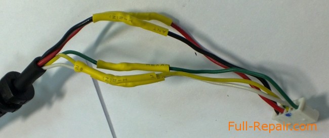 Подвинем термоусадочные трубки и зажигалкой осадим их